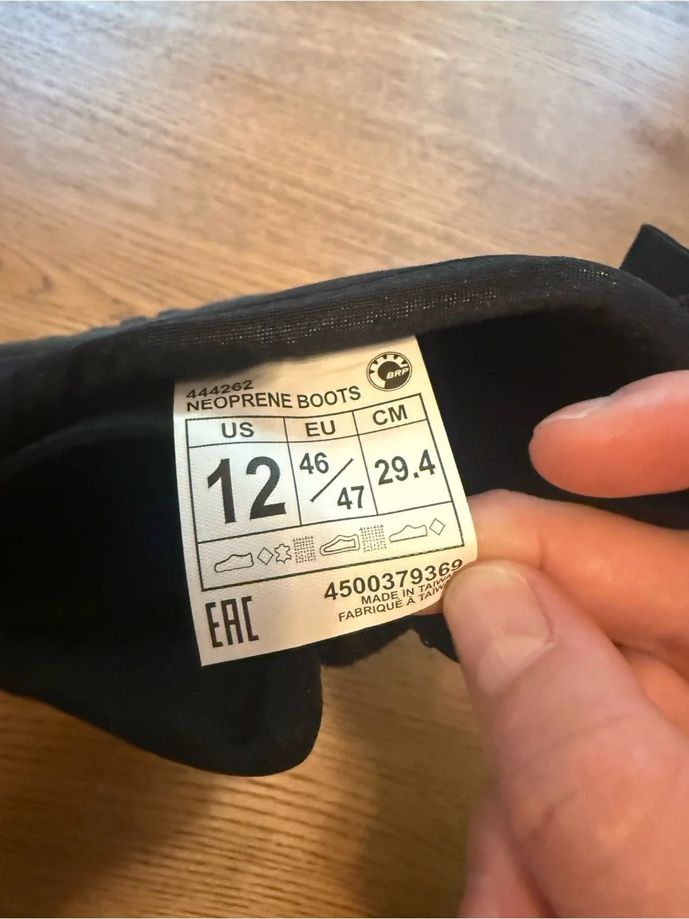 NWT Sea-Doo Neoprene Black Boots Watersports Size Men's 12